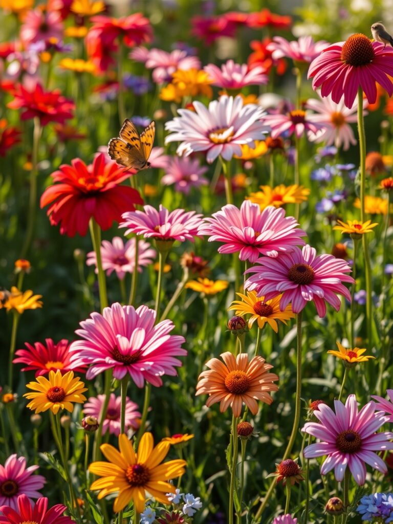 A Burst of Colorful Blossoms in Spring – free AI stock image