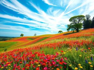 A Burst of Vibrant Colors in Nature – free AI stock image