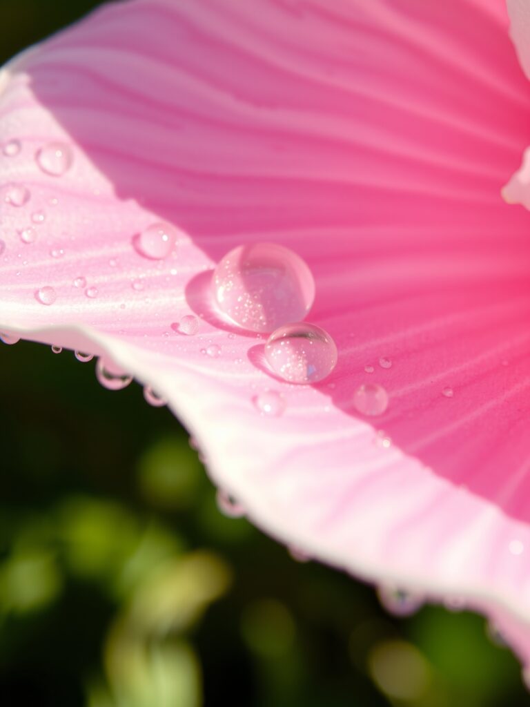 A Close-Up of Dew-Kissed Petals – free AI stock image