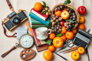 A Collage of Everyday Objects in Harmony – free AI stock image