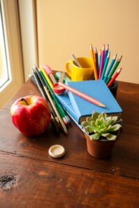 A Collection of Colorful Everyday Objects – free AI stock image