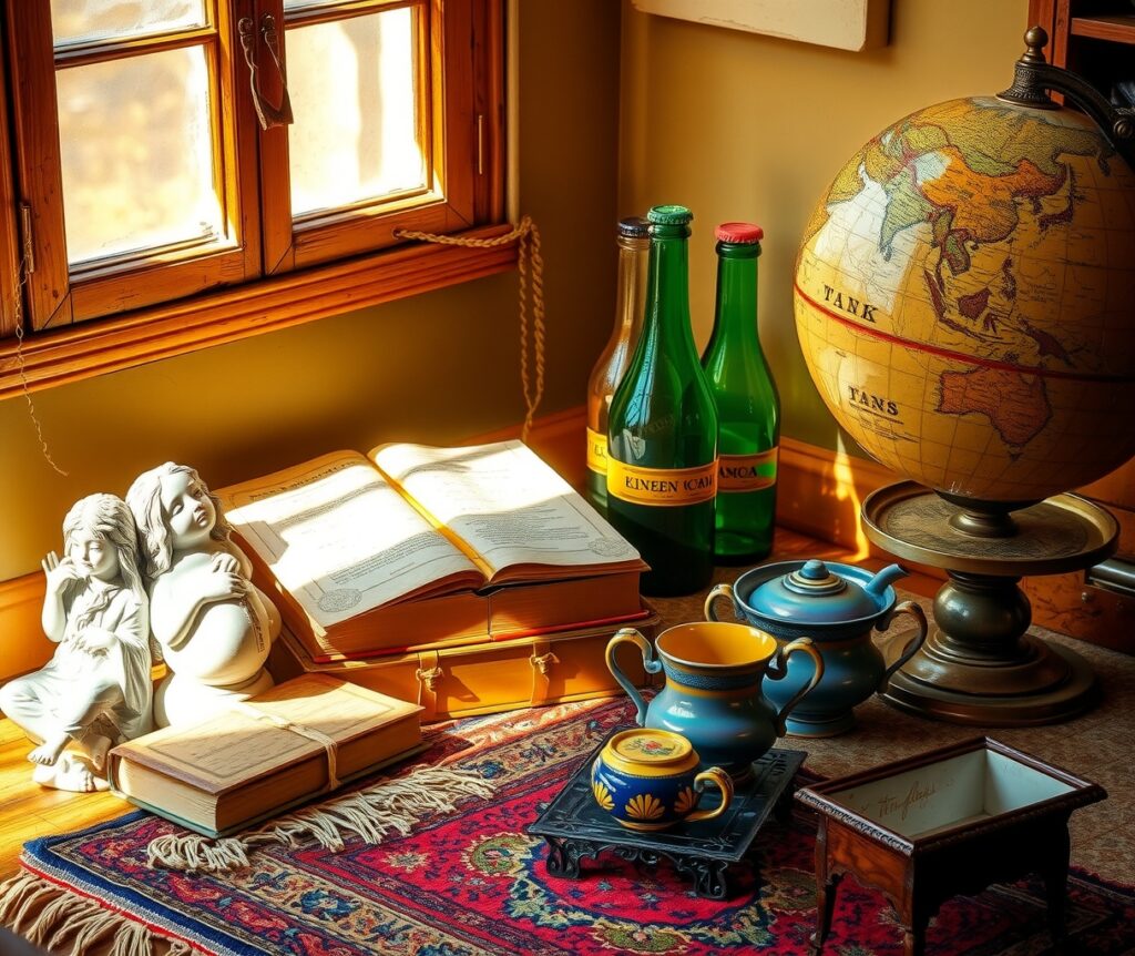 A Collection of Colorful Vintage Objects – free AI stock image