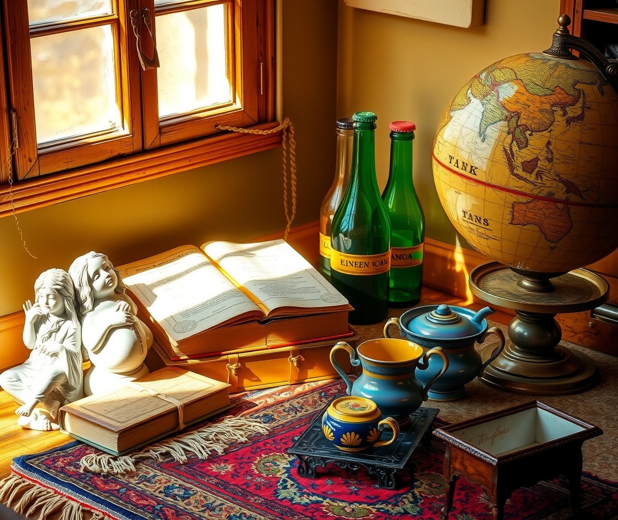 A Collection of Colorful Vintage Objects