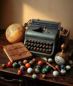 A Collection of Curious Vintage Objects – free AI stock image