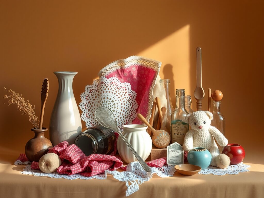 A Collection of Everyday Objects Arranged Artfully – free AI stock image