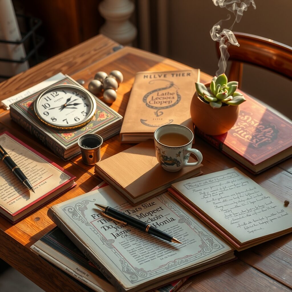 A Collection of Everyday Objects on a Table – free AI stock image