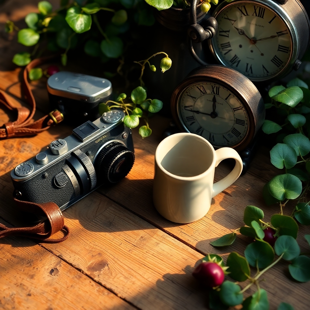 A Collection of Everyday Objects on a Table – free AI stock image