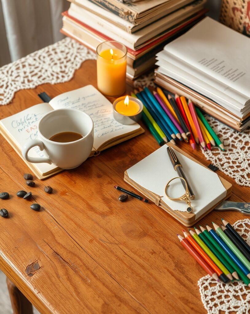 A Collection of Everyday Objects on Table – free AI stock image