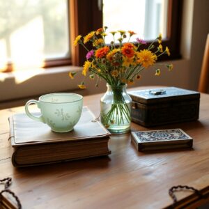 A Collection of Objects on a Table – free AI stock image