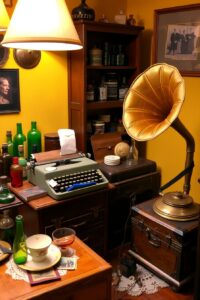 A Collection of Unique Vintage Objects – free AI stock image