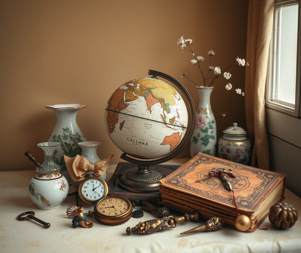 A Collection of Unique Vintage Objects – free AI stock image