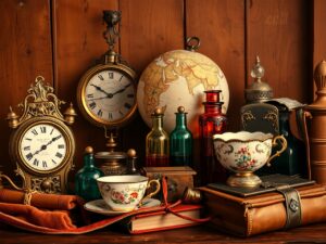 A Collection of Unique Vintage Objects – free AI stock image