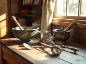 A Collection of Vintage Kitchen Utensils – free AI stock image
