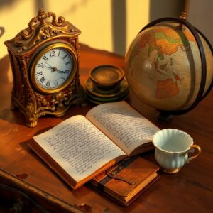 A Collection of Vintage Objects on a Table – free AI stock image