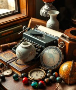 A Collection of Vintage Objects on Display – free AI stock image