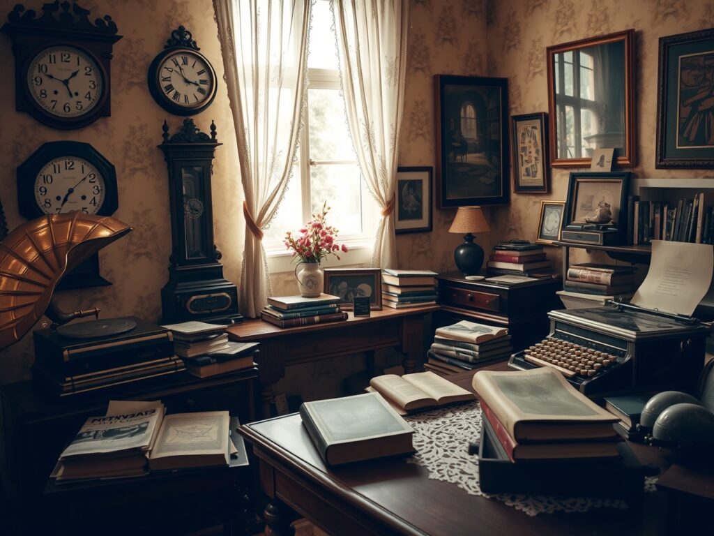 A Collection of Vintage Objects on Display – free AI stock image