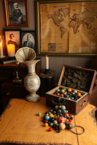 A Collection of Vintage Objects on Display – free AI stock image