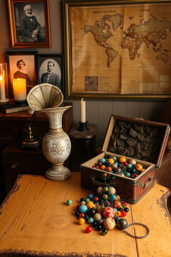 A Collection of Vintage Objects on Display – free AI stock image