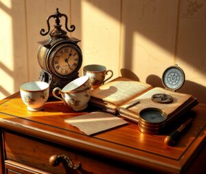 A Collection of Vintage Objects on Display – free AI stock image