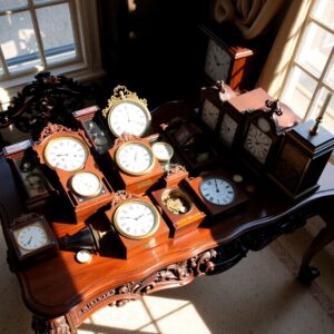 A Collection of Vintage Timepieces – free AI stock image