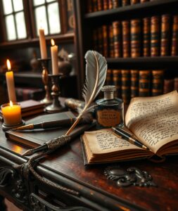 A Collection of Vintage Writing Instruments – free AI stock image