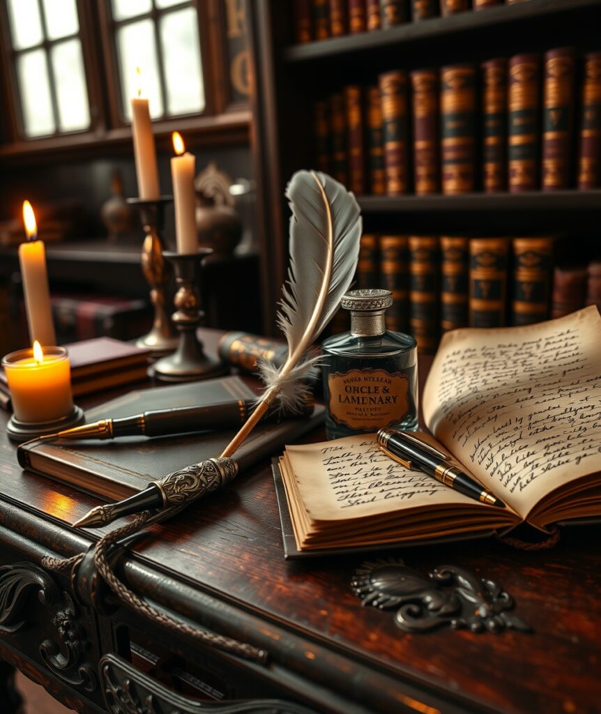 A Collection of Vintage Writing Instruments – free AI stock image