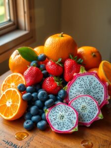 A Colorful Array of Fresh Fruits – free AI stock image