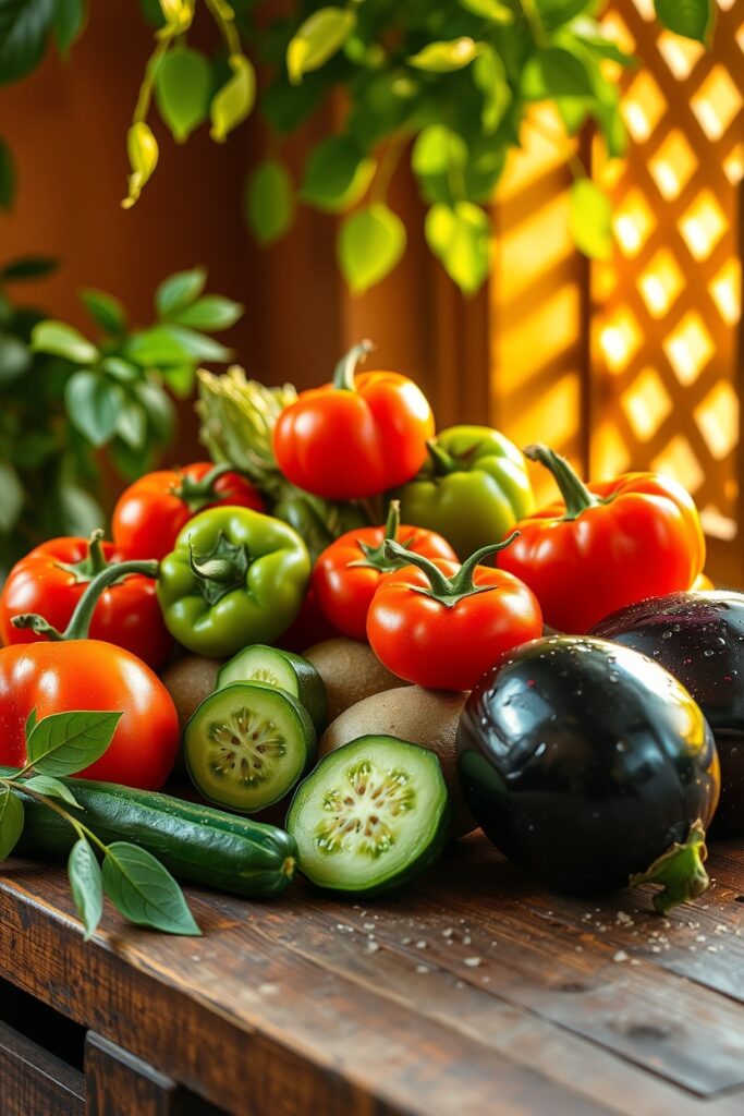 A Colorful Array of Fresh Vegetables – free AI stock image