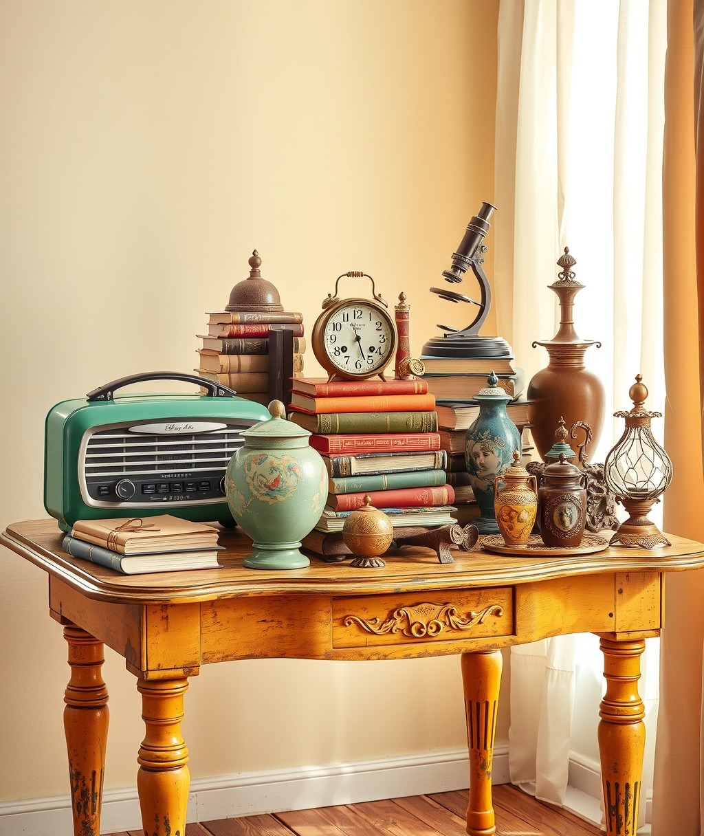 A Colorful Array of Vintage Objects