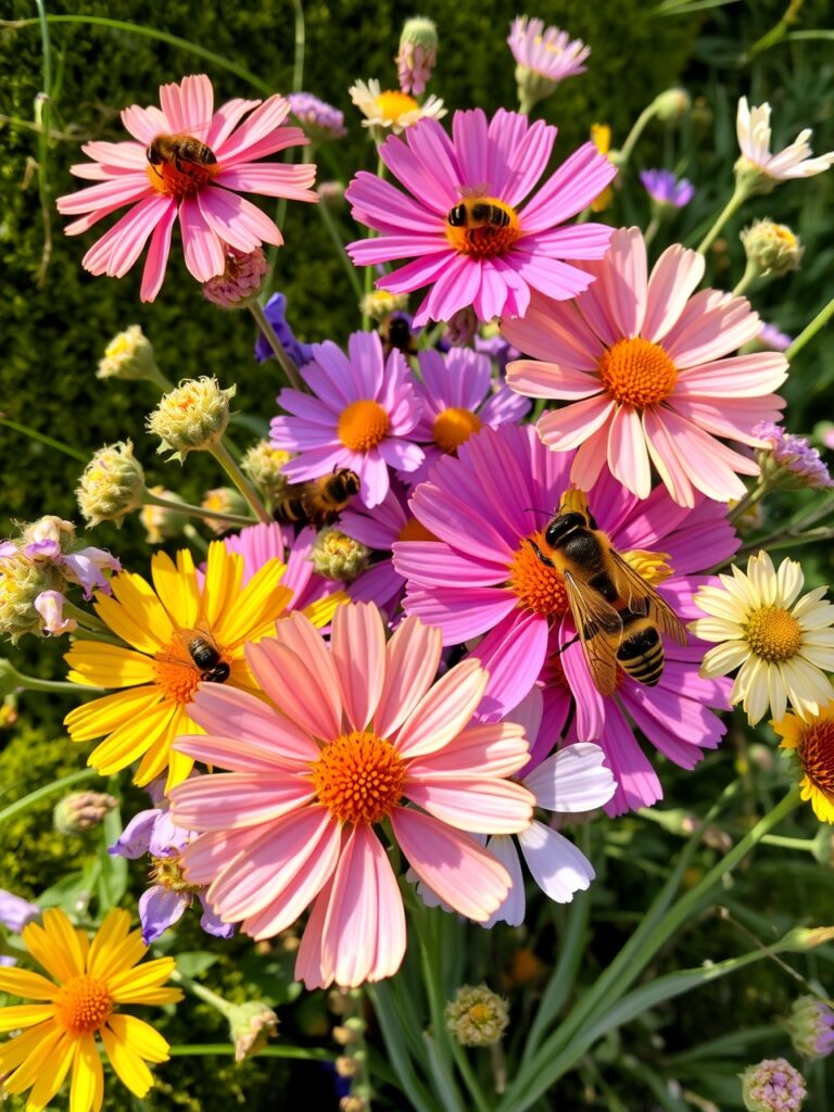 A Colorful Bouquet of Wildflowers in Bloom – free AI stock image