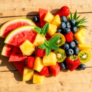 A Colorful Feast of Fresh Fruits – free AI stock image