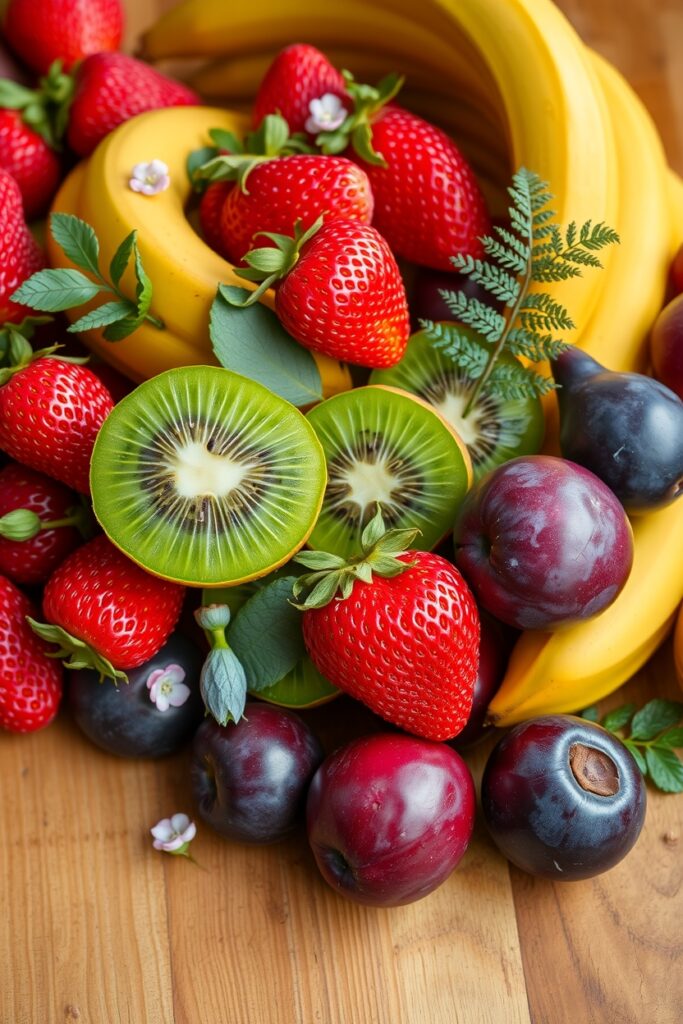 A Colorful Feast of Fresh Fruits – free AI stock image