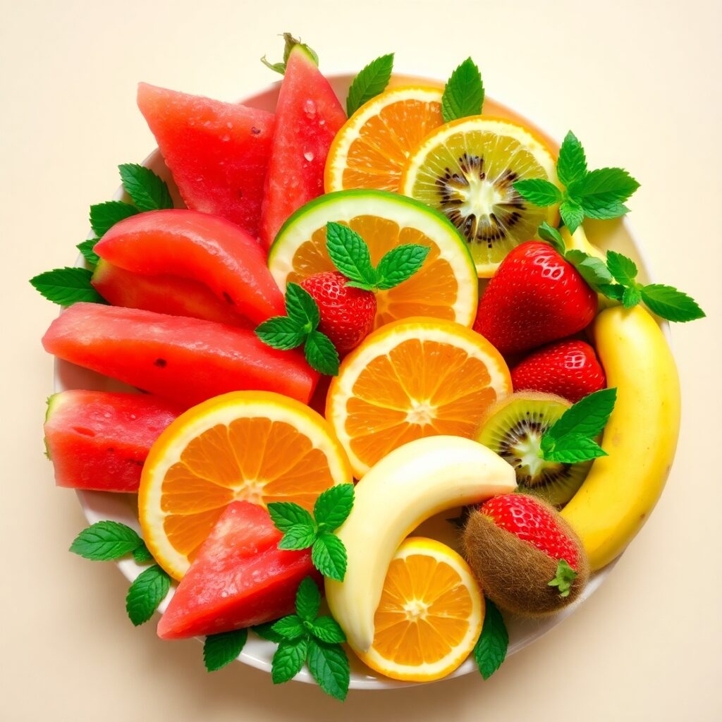 A Colorful Feast of Fresh Fruits – free AI stock image