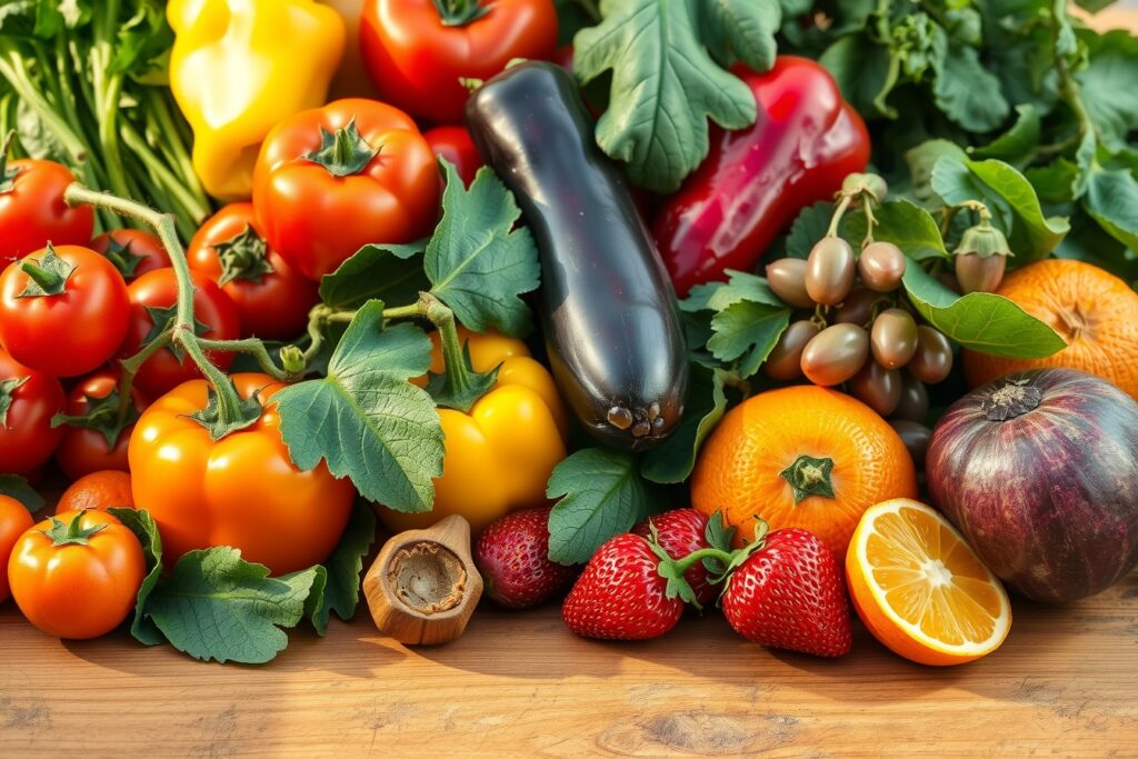 A Colorful Feast of Fresh Ingredients – free AI stock image