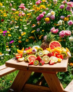 A Colorful Spread of Fresh Fruits – free AI stock image