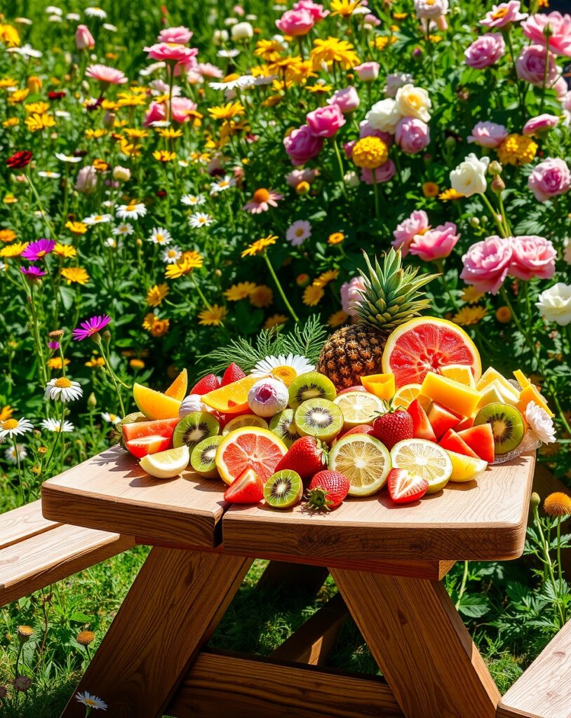 A Colorful Spread of Fresh Fruits – free AI stock image
