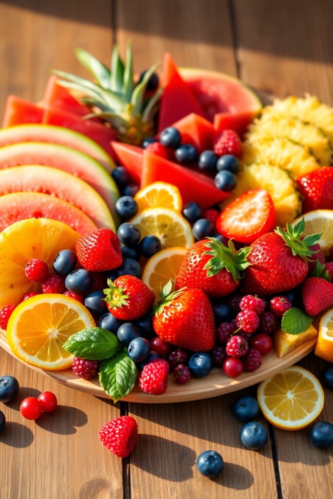 A Colorful Spread of Fresh Fruits – free AI stock image