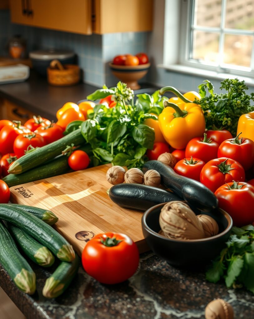 A Colorful Spread of Fresh Ingredients – free AI stock image