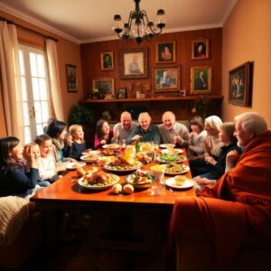 A Cozy Family Gathering at Home – free AI stock image