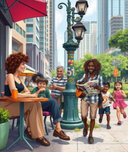 A Day in the Life of Diverse People – free AI stock image