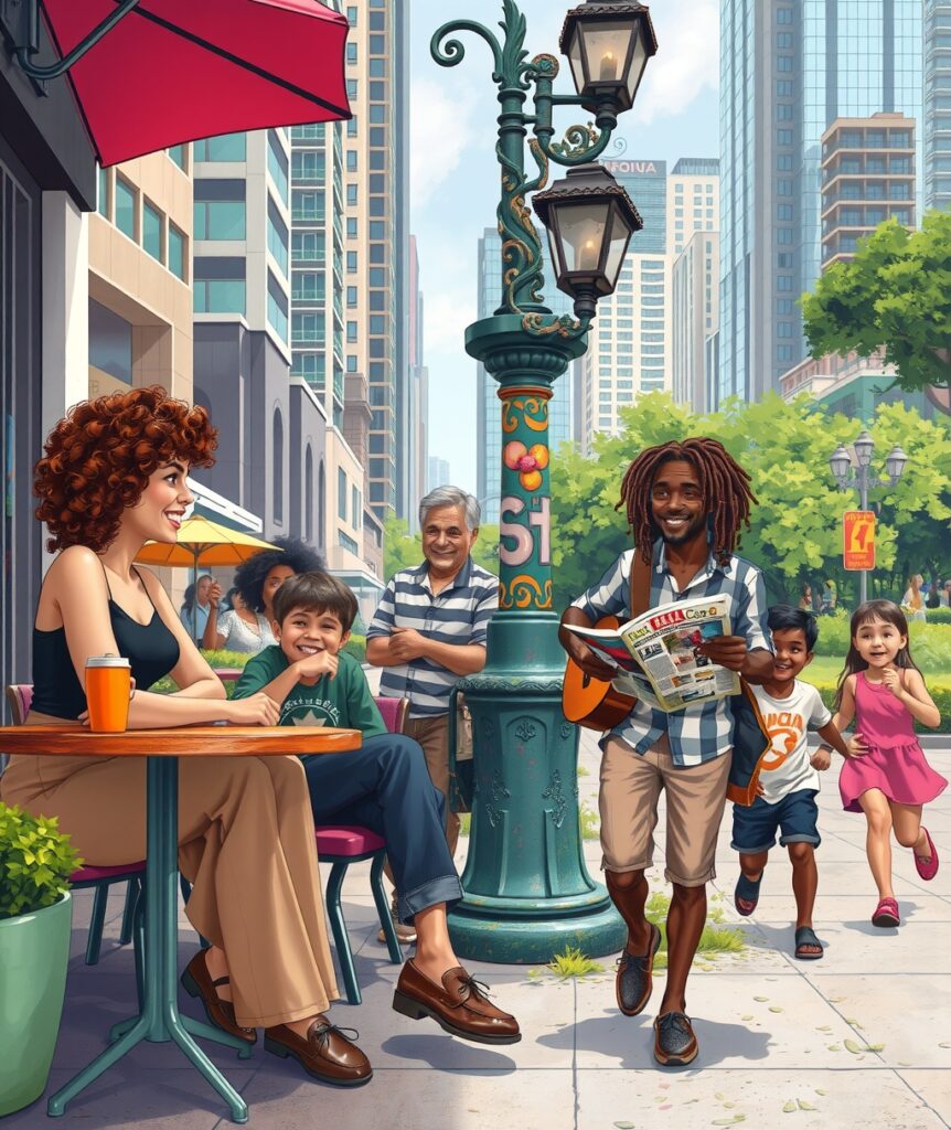 A Day in the Life of Diverse People – free AI stock image
