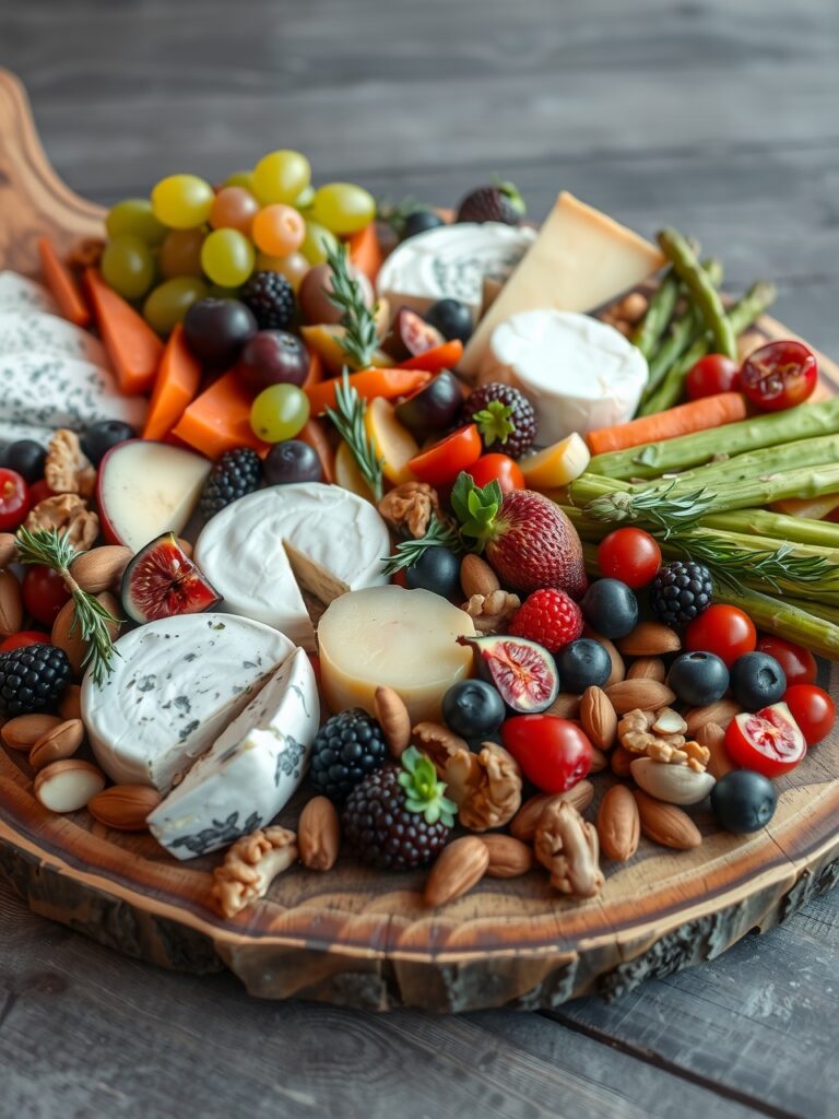 A Delightful Spread of Gourmet Foods – free AI stock image