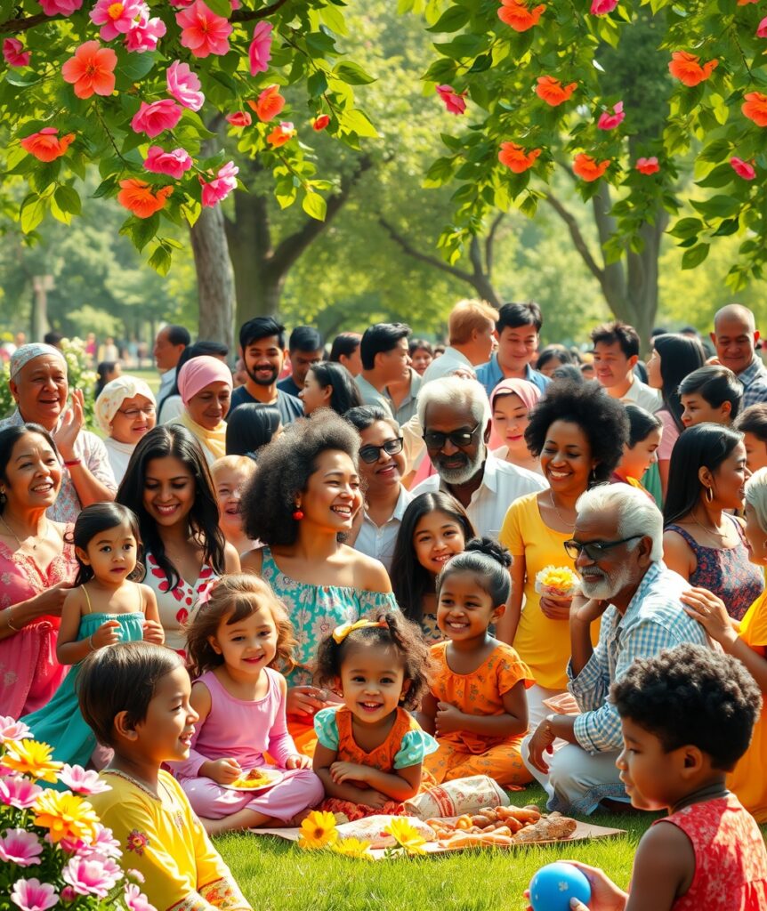 A Diverse Gathering of Joyful People – free AI stock image