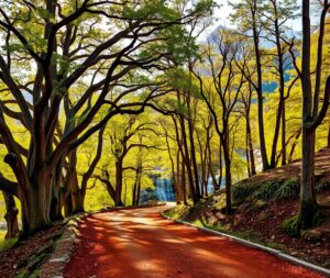 A Journey Through Lush Green Landscapes – free AI stock image