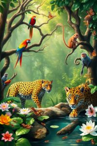A Journey Through the Animal Kingdom – free AI stock image