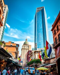 A Journey Through Vibrant City Streets – free AI stock image