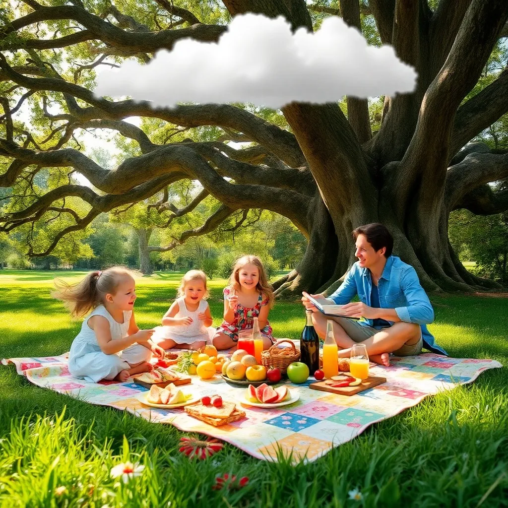 A Joyful Family Picnic in the Park