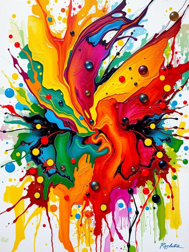 A Kaleidoscope of Vibrant Colors and Patterns – free AI stock image