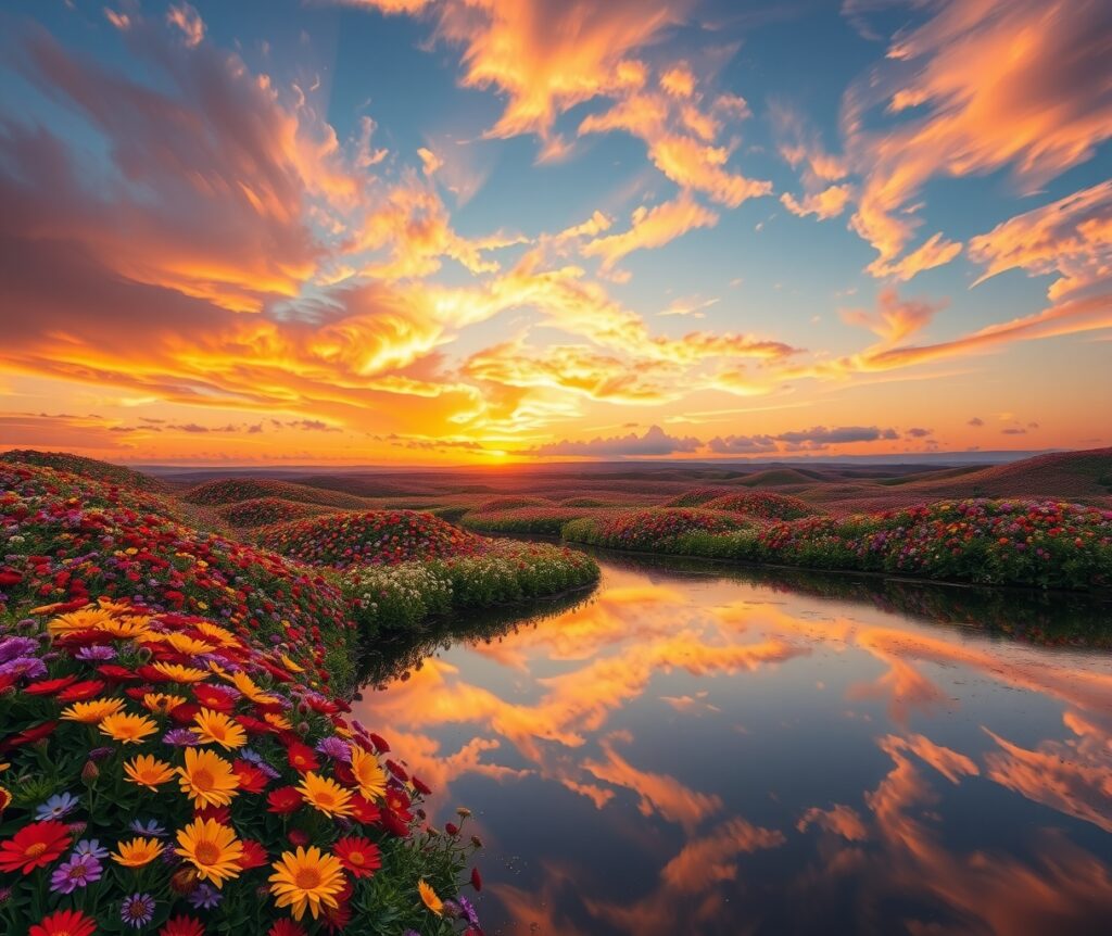 A Kaleidoscope of Vibrant Colors in Nature – free AI stock image