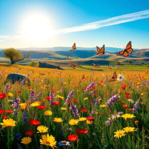 A Kaleidoscope of Vibrant Colors in Nature – free AI stock image